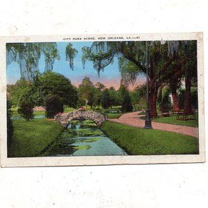 Vintage Cityscape Postcard -New Orleans LA